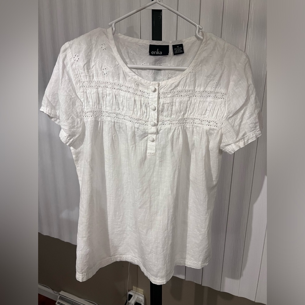 Women’s White Erika Top Size Medium